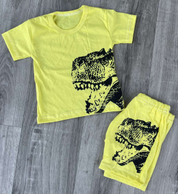 Костюм «Діно» жовтий, хлопчик 6-9-12-24 місяців