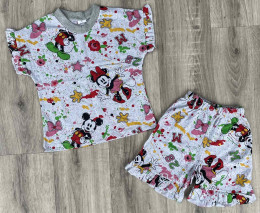 Спальный комплект / Костюм Eser «Minnie» серый, девочка 3-4-5-6-7-8-9-10 лет