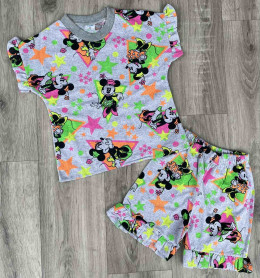 Спальный комплект / Костюм Eser «Minnie» серый, девочка 3-4-5-6-7-8-9-10 лет