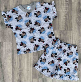 Спальный комплект / Костюм Eser «Mickey» серый, девочка 3-4-5-6-7-8-9-10 лет