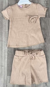 Костюм My Bella «Бантик» бежевий, дівчинка 6-9-12-18 місяців