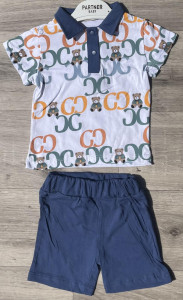 Костюм Partner «Ведмедики» темно-синій, хлопчик 9-12-18-24 місяців