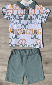 Костюм Partner «Ведмедики» темно-зелений, хлопчик 9-12-18-24 місяців