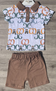 Костюм Partner «Ведмедики» коричневий, хлопчик 9-12-18-24 місяців