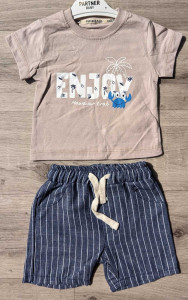 Костюм Partner «Enjoy» бежевий, хлопчик 9-12-18-24 місяців