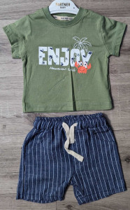 Костюм Partner «Enjoy» хакі, хлопчик 9-12-18-24 місяців