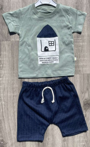 Костюм Bobisko "Будиночок" хакі, хлопчик 9-12-18-24 місяців