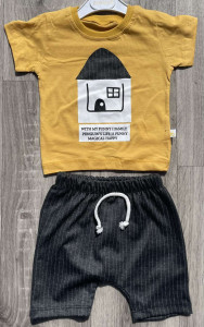 Костюм Bobisko "Будиночок" жовтий, хлопчик 9-12-18-24 місяців