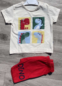 Костюм Minitix "Dino" красный, мальчик 9-12-18-24 месяцев