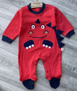 Чоловічок Maibella "Dino" червоний , хлопчик 0-3-6 місяців