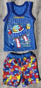 Костюм "Among us" синий, мальчик 1-2-3-4-5 лет