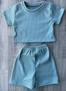 Костюм "Рубчик" бірюзовий, дівчинка 4-5-6-7-8 років