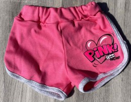 Шорти "Pink" рожеві, дівчинка 1-2-3-4-5 років