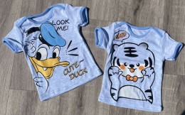 Футболка "Мультфільми" блакитна, хлопчик 3-6-9-12 місяців