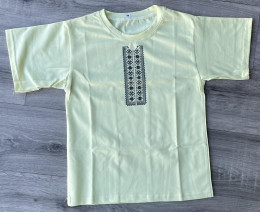 Футболка «Вишиванка» жовтий, хлопчик 6-7-8-9 років