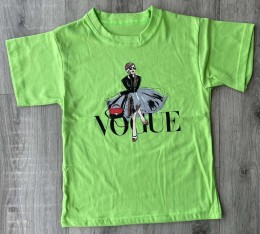 Футболка "Vogue" зелений, дівчинка 5-6-7-8 років