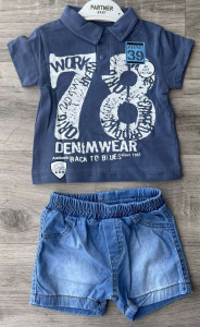 Костюм Partner «78» тёмно-синий, мальчик 9-12-18-24 месяцев