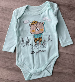 Боді Findik «Little gentleman» бірюзовий, хлопчик 3-6-9-12-18 місяців