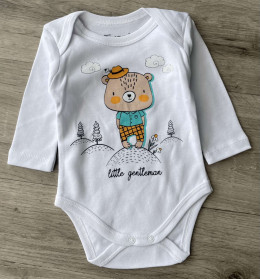 Боді Findik «Little gentleman» білий, хлопчик 3-6-9-12-18 місяців