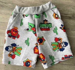 Шорти «Brawl Stars» сірий, хлопчик 1-2-3-4-5 років