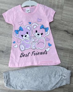 Костюм Spoons «Best friends» розовый, девочка 3-4-5-6 лет