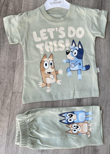 Костюм Bobisko «Let’s do this!» оливковый, мальчик 9-12-18-24 месяцев