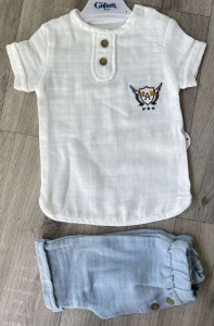 Костюм Gulsen «А» голубой, мальчик 6-9-12-18 месяцев