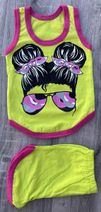 Костюм "Girl" лаймовий, дівчинка 9-18-24 місяців