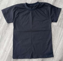 Футболка "Однотонна" чорний, унісекс 5-6-7-8-9-10 років