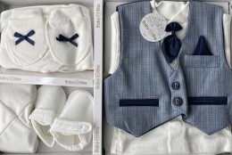 Комплект Baby Biss "Джентльмен" темно-синій, хлопчик 0-6 місяців
