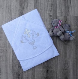 Крыжма Ramel «Голуби» серебро, унисекс 80*80