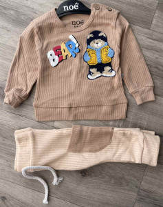 Костюм Noe "Bear" коричневый, мальчик 6-9-12-18 месяцев