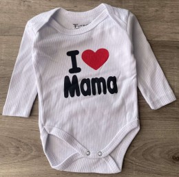 Боді Findik "I❤️mama" білий, унісекс 3-6-9-12-18 місяців