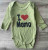 Боди Findik "I❤️mama" хаки, унисекс 3-6-9-12-18 месяцев, фото