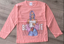 Реглан Milano "Believe" персиковий, дівчинка 8-9-10-11-12 років