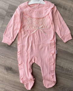 Чоловічок Findik "Бантик" персиковий, дівчинка 3-6 місяців