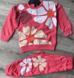 Костюм Lovella "Цветочки" коралловый, девочка 2-3-4-5 лет