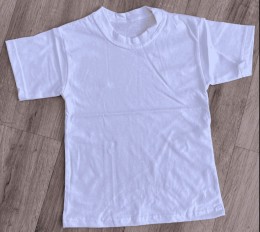 Футболка "Однотонна" біла, унісекс 9-10-11-12 років