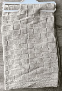 Плед Becol "Квадратик" бежевий, унісекс 90*90