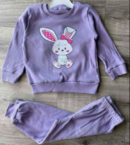 Костюм Buyumus "Зайка" фиолетовый, девочка 6-12-18-24 месяцев
