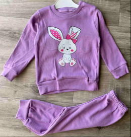 Костюм Buyumus "Зайка" сиреневый, девочка 6-12-18-24 месяцев