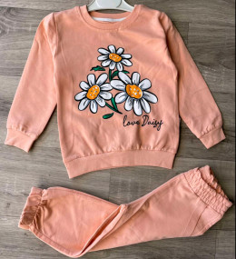 Костюм Ravza "Цветочки" персиковый, девочка 3-4-5-6 лет