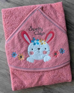 Рушник Ramel "Sweety" кораловий, дівчинка 80*80