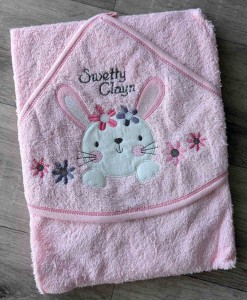 Рушник Ramel "Sweety" рожевий, дівчинка 80*80