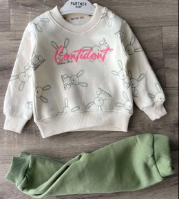 Костюм Partner "Contident" оливковий, дівчинка 9-12-18-24 місяців