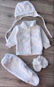 Комплект "Серця" молочний, дівчинка 0-3 місяців