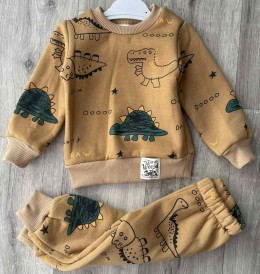 Костюм Ronix "Dino"коричневый, мальчик 6-9-12-18 месяцев