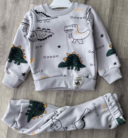 Костюм Ronix "Dino" серый, мальчик 6-9-12-18 месяцев