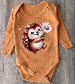 Боді Findik "Їжачок" гірчичний, унісекс 3-6-9-12-18 місяців