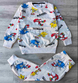 Пижама  MDY "Sonic" серая, мальчик 8-9-10-11-12 лет